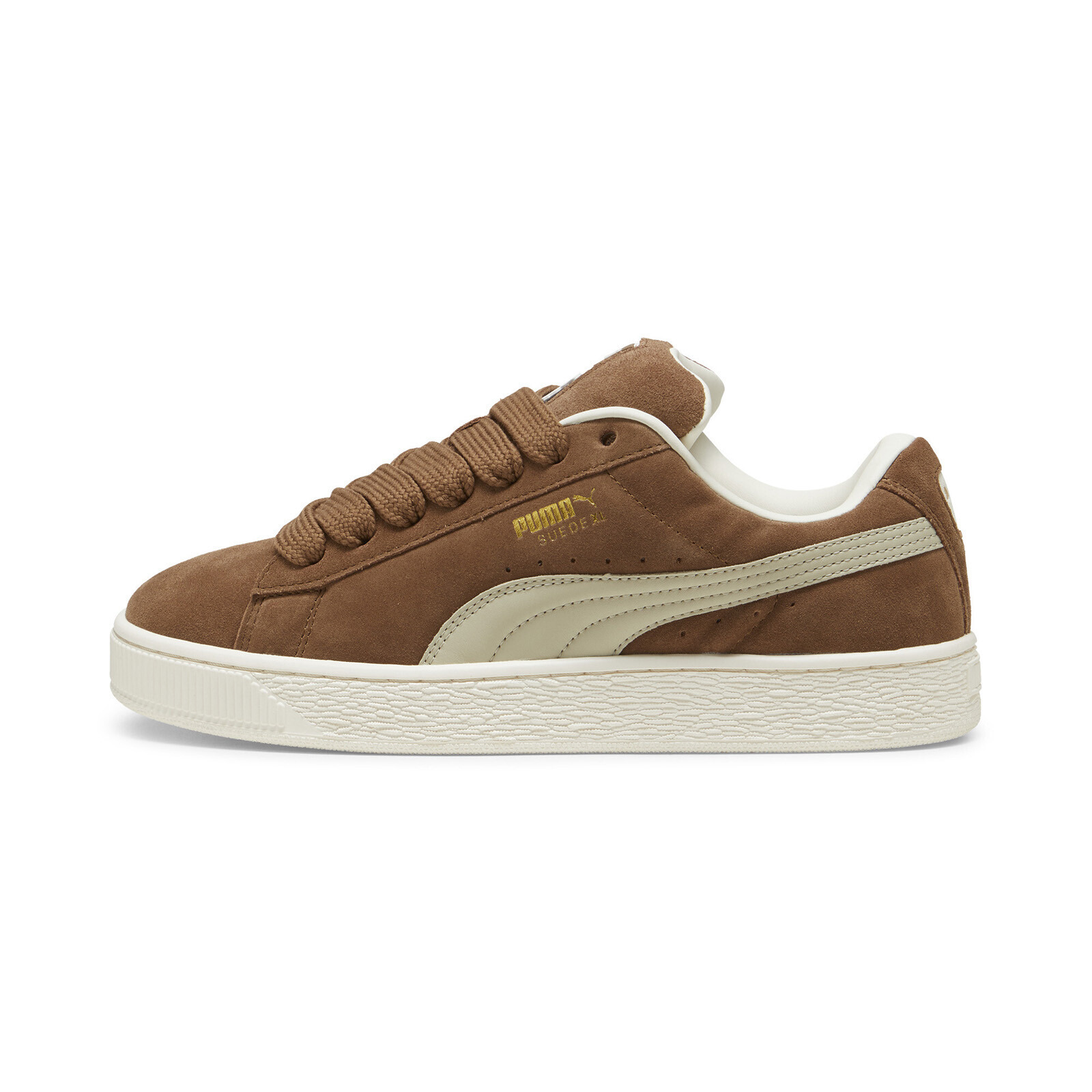 Puma Suede XL 39520518 Mens Brown Suede Lace Up Lifestyle Sneakers Shoes