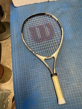 Wilson US Open Tennis Racquet 3 5/8 Grip White Black Red Racquet Used
