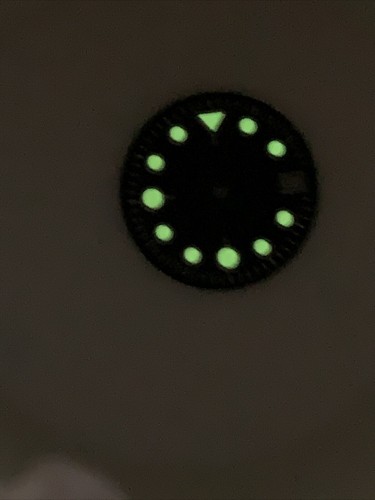 Black dial 28.5mm Fit For Seiko NH35 2813 8215 MOD with lume B36 - Picture 8 of 9