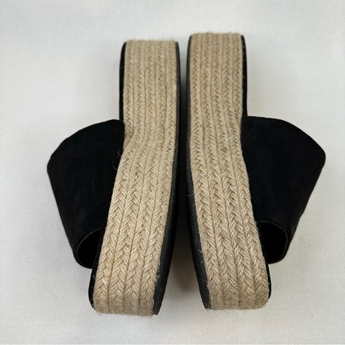 Lulus O'Ahu 2 schwarze Wildleder Espadrille Plateau 10 - Bild 5 von 11
