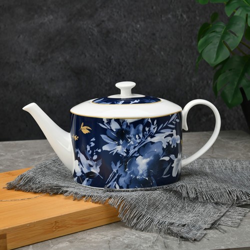 STPGOODS Mizuki Porcelain Teapot in Gift Box Ceramic Teapot 1.2 qt Tea Pot - Picture 3 of 5