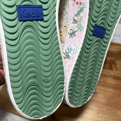Keds x Rifle Paper Co Floral Slip On Platform Shoes Sz 9.5 W - NEW - Picture 11 of 11