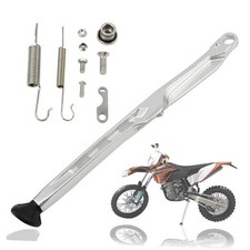 Dirt Bike Parking Side Stand Kickstand Kit,Motorcycle Kickstand Side Silver