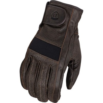 Highway 21 Jab Perforated Gloves - Brown - 4X-Large 489-00434X