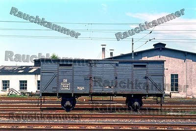 PE-Fotoabzug 10x15 DB Wagen 76 091 Bw Plattling 1973 / F220816