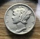 1944-S Mercury Dime - Actual Coin Shown - Free Shipping & Tracking INV#155