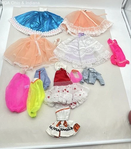Vintage Barbie Doll Clothing Lot Gowns Dresses Outfits Accessories Mixed Lot