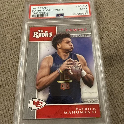 2017 PANINI THE ROOKS #RO-PM PATRICK MAHOMES II PSA 9