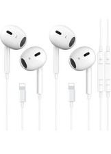 2 Packs for iPhone Headphones Wired Earbuds/Earphones Nosie Reduction Built-i...