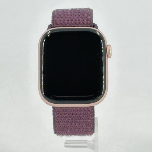 Apple Watch (Series 10) 42mm Rose Gold Aluminum w/ Plum Sport Loop (GPS) - 7/10 - Photo 2 sur 5