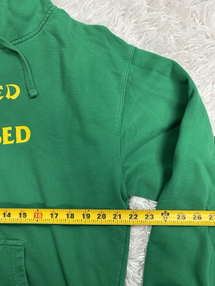 Sudadera con Capucha Verde Estrés y Deprimida Club Social Anti Social Para Hombre Talla Grande Foto 3 de 4