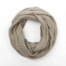 C.C Beige Knit Infinity Scarf