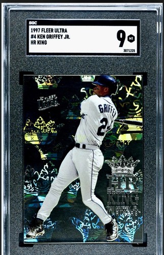 1997 Fleer Ultra HR King Ken Griffey Jr #4 of 12 SGC 9 Home Run Kings Low Pop