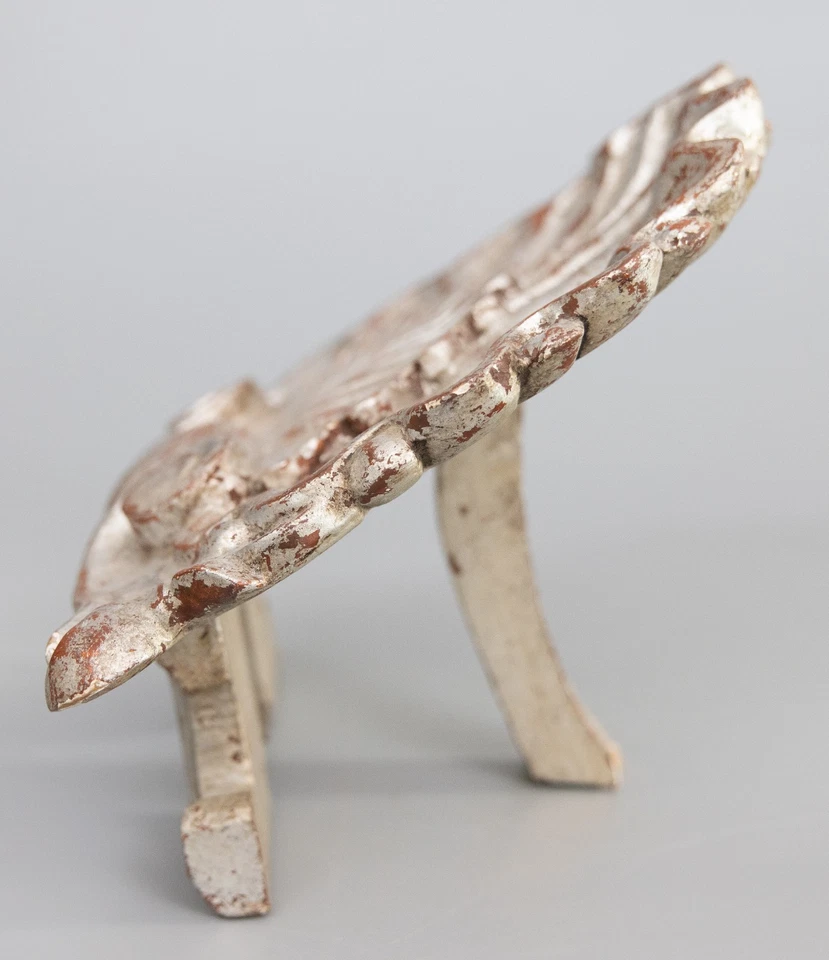 Caballete de madera dorada plateado italiano vintage de mediados de siglo con soporte para libros Foto 4 de 4