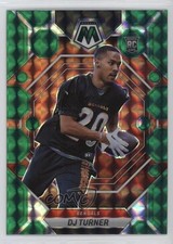 2023 Panini Mosaic Rookies Green Mosaic Prizm DJ Turner #315 2x9