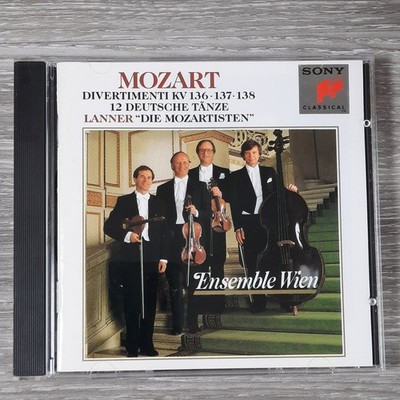 Mozart - Divertimenti KV 136-138 + 12 German Dances CD 1991 Classical Sony
