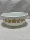 Vintage PYREX 404 Butterfly Gold 4 Qt Mixing Bowl Opal Glass USA Large 10.25”