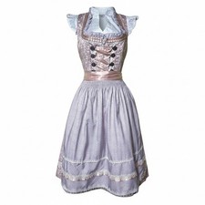 New Small Oktoberfest Lavender Purple Jacquard Dirndl Dress Bavarian German