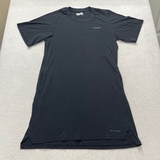 Columbia Omni-Shade T-Shirt Dress Medium Black Outdoor Gorpcore Granola Pockets