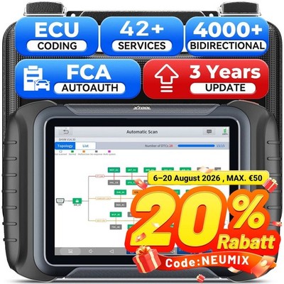 XTOOL D8S 2.0 Auslesegerät KFZ OBD2 Diagnosegerät ALLE SYSTEM ECU Codierung TPMS