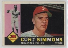 1960 Topps Curt Simmons #451 15ho