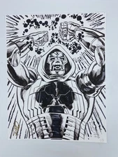 DOCTOR DOOM FANTASTIC FOUR COMIC ART PRINT LTD EDITION BY SCOTT REED 2025 SIGNED