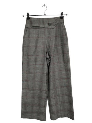 ZARA BASIC High-Waist Hose Damen Hose Gr. DE 34 hellgrau-pink Elegant
