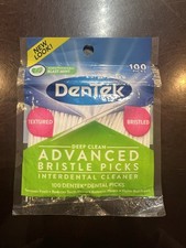 DenTek Deep Clean Bristle Picks 100Count x12 Pack Total 1200 Dental Flossers