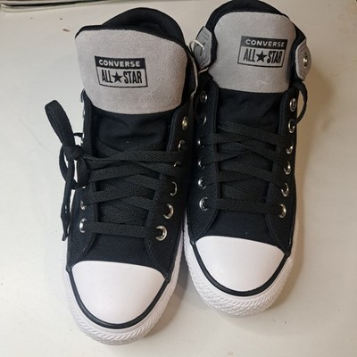 Chuck Taylor All Star High Street High Top Sneaker Black/Grey M 7.5/W 9.5 - NEW!