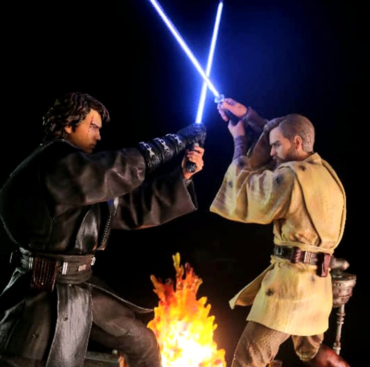 Anakin vs Obiwan Kenobi Star Wars Custom Statue 1/4 Diorama