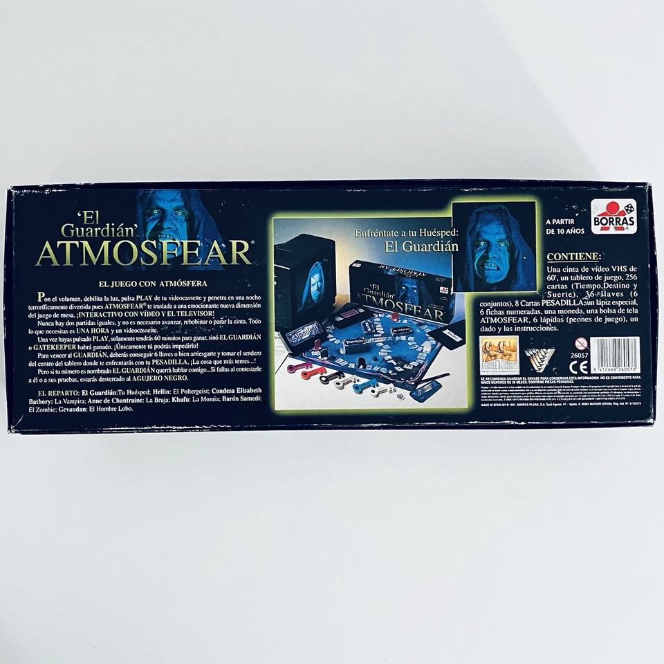 Juego de mesa Atmosfear El Guardian Borras VHS en castellano 1997 ed española - Imagen 3 de 4