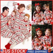 Christmas Pyjamas Family Matching PJs Set Xmas Ladies Mens Kids Baby Nightwear.