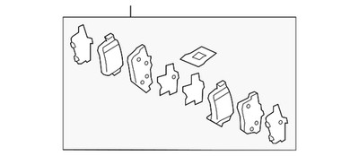 Genuine Honda Pad Set Rear 43022-TR0-A02