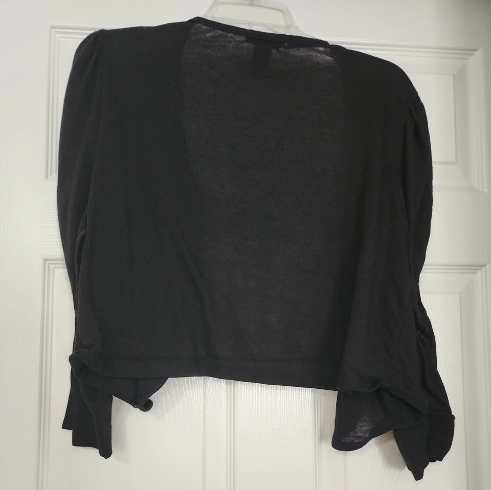 DELIRIOUS - 2XL - NEGRO - TEJIDO POLI / RAYÓN - MANGAS 3/4 - ENCOGIMIENTO DE HOMBROS ABIERTO Foto 4 de 4