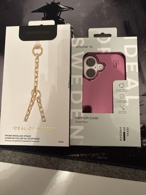Ideal of Sweden iPhone 16 Mirro Case und Handykette Neu In OVP
