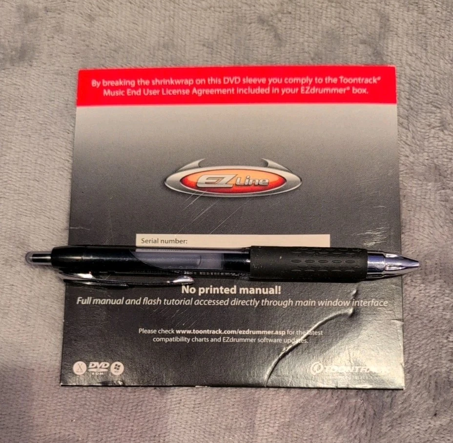 TOONTRACK EZ DRUMMER Multi Layer Drum Sampler DVD With Serial#  - Image 4 of 4