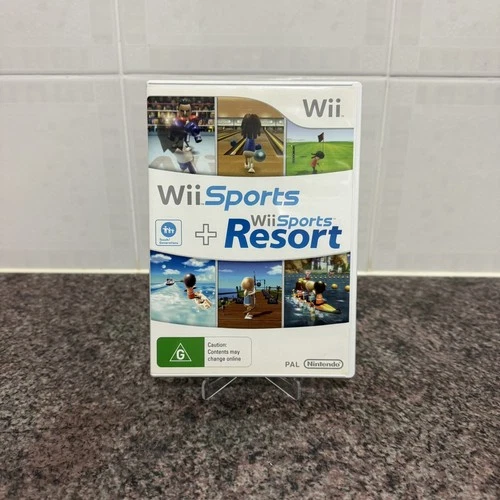 Wii Sports + Wii Sports Resort Nintendo Wii Game Complete With Manuals PAL