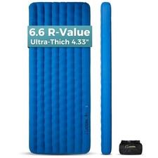 ATEPA ThermAir Pro Backpacking Sleeping Pad, 6.6 R-Value Insulated Ultralight...