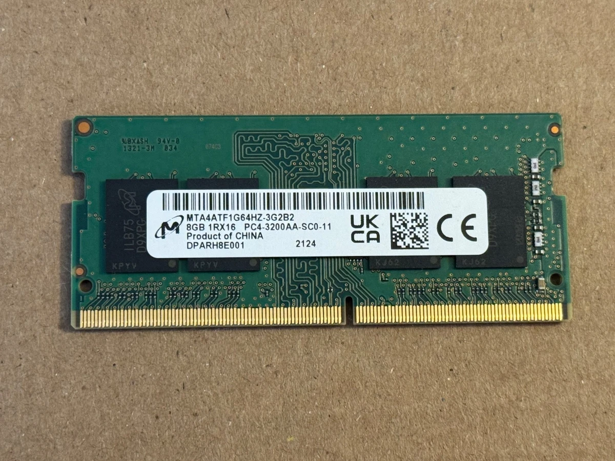 PC4-25600 (DDR4-3200) Bus Speed Computer RAM 8 GB Capacity per