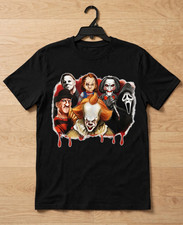 New w/tags Women's Black Horror Movie Graphic Crewneck Sweatshirt Size Authentic