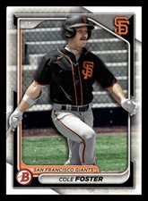 Cole Foster 2024 Bowman Prospect ROOKIE #BP-83 San Francisco Giants RC CARD