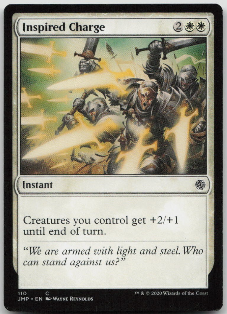 Inspired Charge #110 Common Jumpstart Magic: The Gathering MP