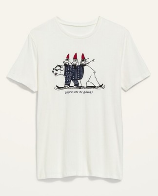 Old Navy Unisex Weihnachten Tshirt Größe M Neu mit Etikett Wichtel Schlag lustig 