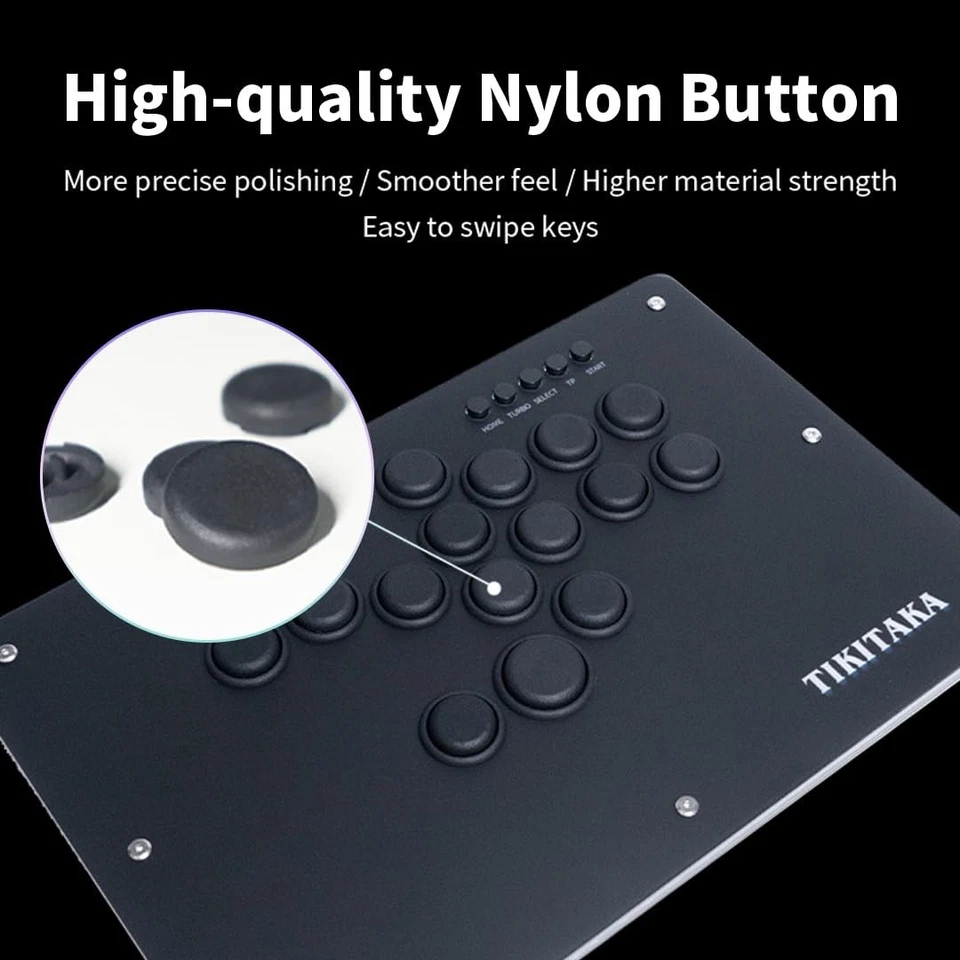 TIKITAKA Deluxe16B Leverless Arcade Stick: Low Latency, Hot-Swap, RGB, 16-Button - Image 2 of 4