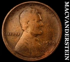 1909 VDB Lincoln Wheat Cent - Scarce  Semi-key  Better Date  No Reserve  #J9654