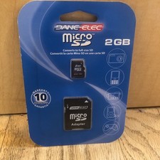 Dane-Elec DA-2IN1-02G-R Digital 2GB MicroSD Flash Card w/ SD Adapter Model