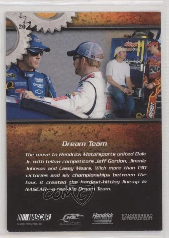 2009 Shifting Gears 88 Parallel /88 Dale Earnhardt Jr (Dream Team) #20 HOF - Image 2 of 2