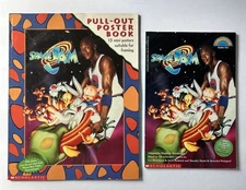 Space Jam Pull-Out Poster Book 15 posters 1996 + Hello Reader book Warner Bros