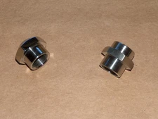 NEW Norton Fastback Commando Steering Nut SET Stainless 750 '68-'70
