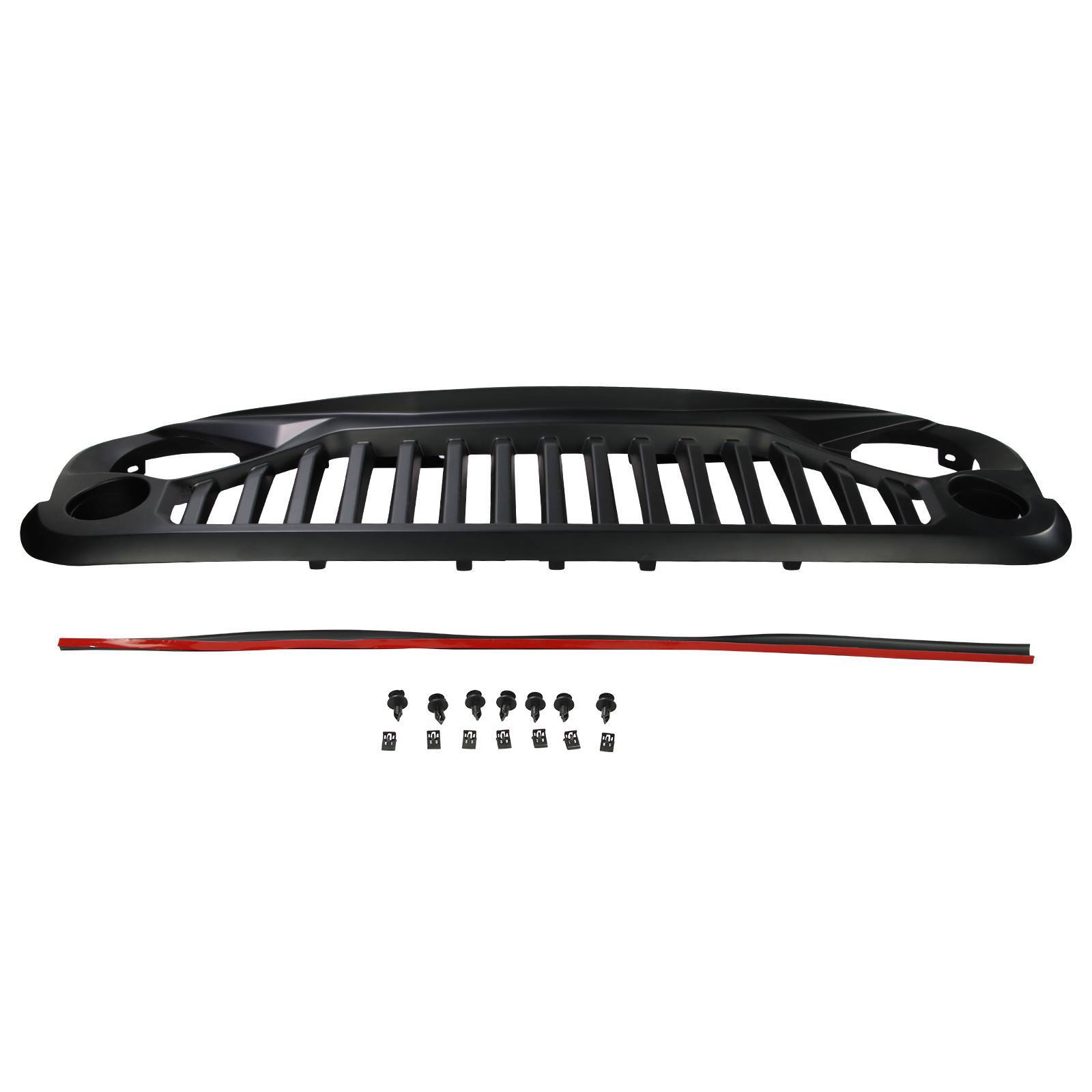 2007-2018 Jeep Wrangler JK Matte Black Front Grille Insert  
